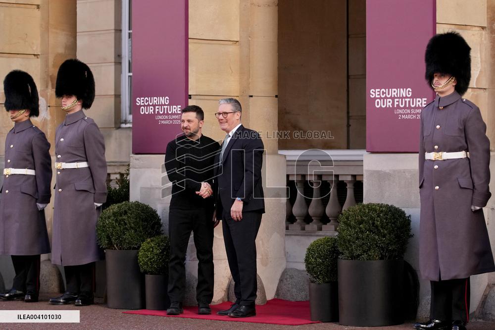 Zelensky Arrives for A Summit on Ukraine - London
