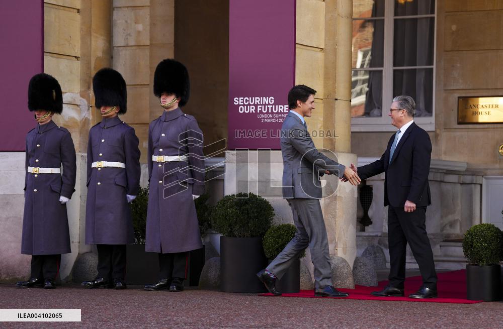 Arrivals at Summit on Ukraine - London