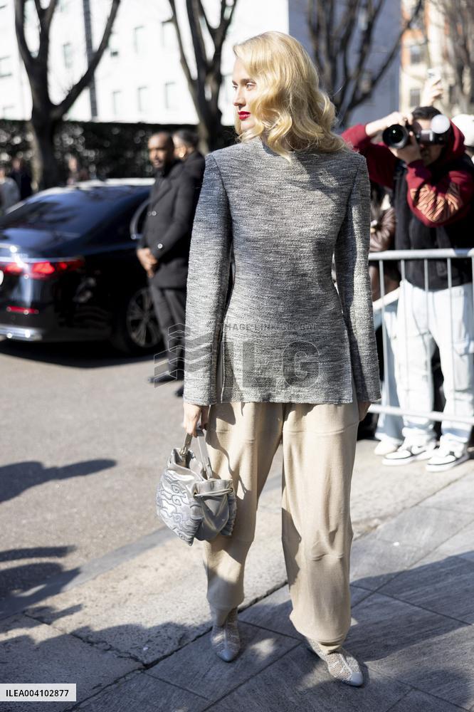 MFW - Giorgio Armani Arrivals