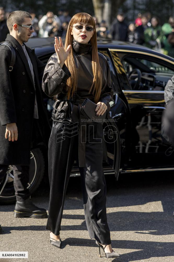 MFW - Giorgio Armani Arrivals