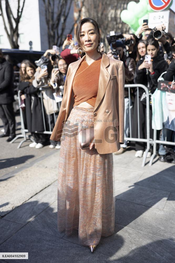 MFW - Giorgio Armani Arrivals