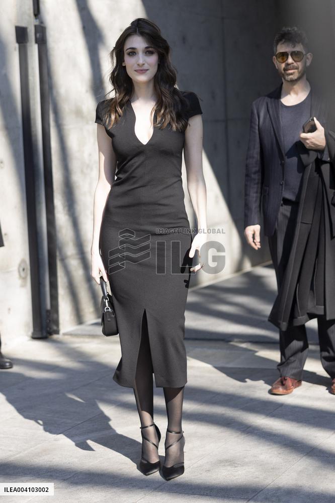 MFW - Giorgio Armani Arrivals