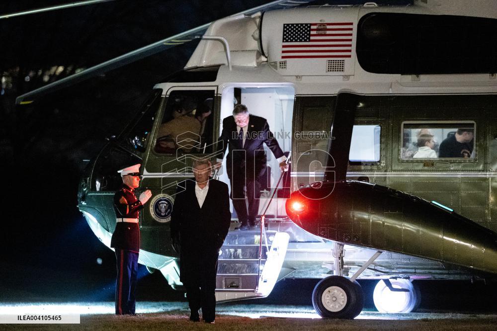 Donald Trump Returns To White House - Washington