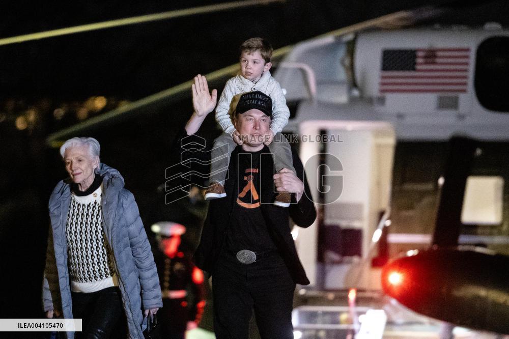 Donald Trump Returns To White House - Washington