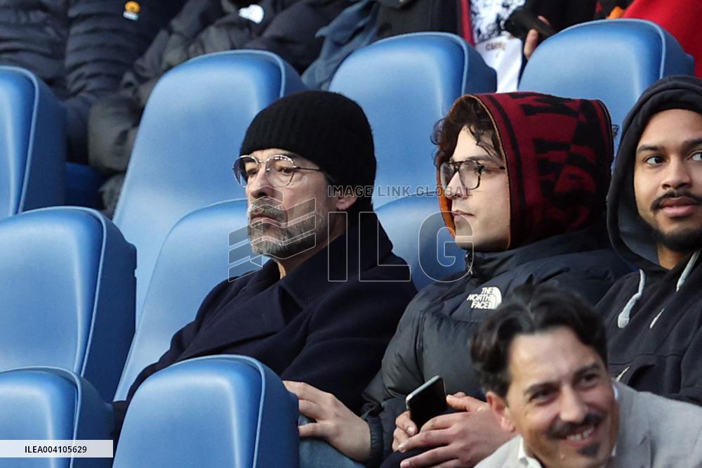 Vip in the stand, Alessandro and Leonardo Gassman in AS Roma vs Como 1907, at Olympic Stadium in Rome on march 02, 2025