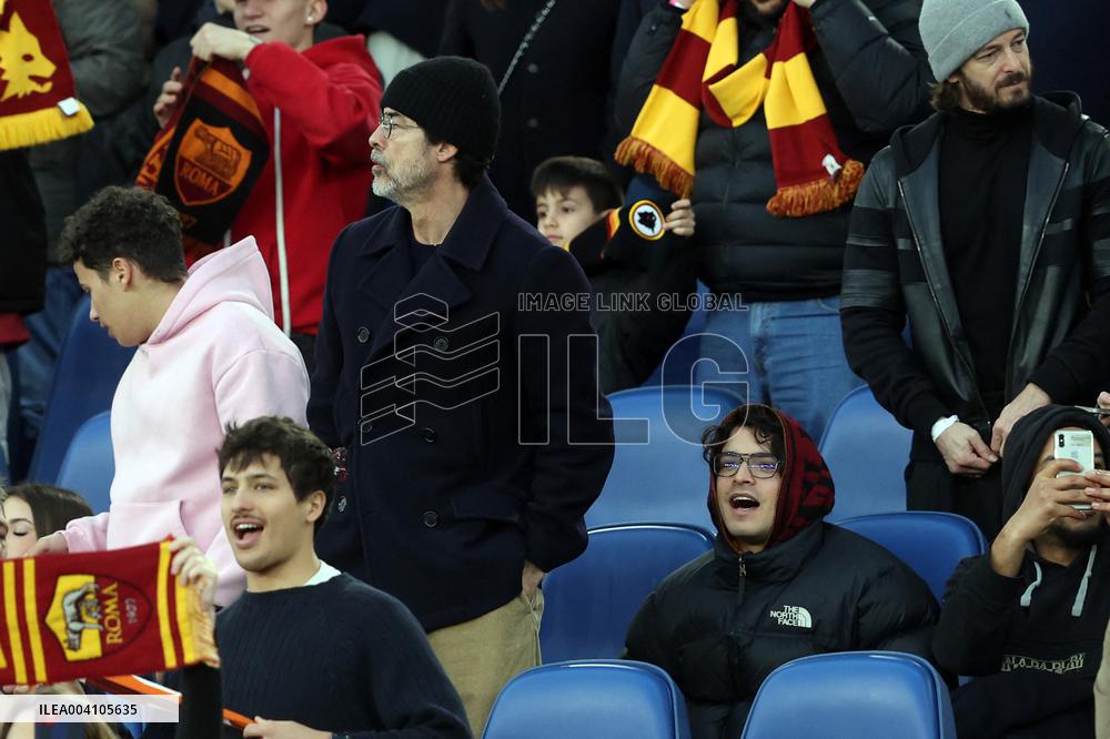 Vip in the stand, Alessandro and Leonardo Gassman in AS Roma vs Como 1907, at Olympic Stadium in Rome on march 02, 2025