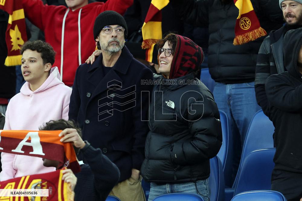 Vip in the stand, Alessandro and Leonardo Gassman in AS Roma vs Como 1907, at Olympic Stadium in Rome on march 02, 2025