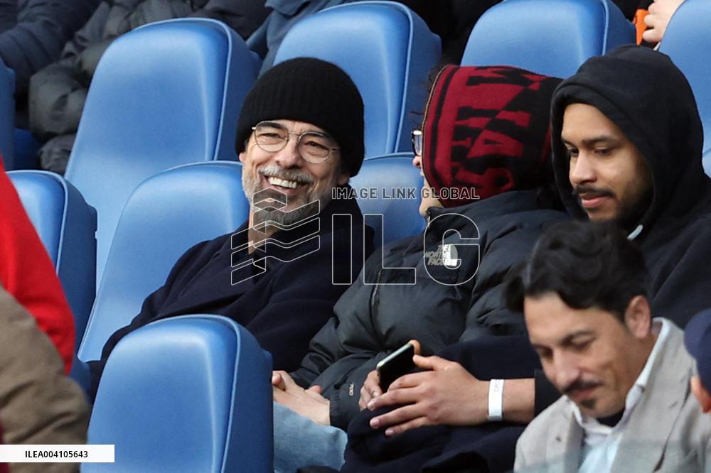 Vip in the stand, Alessandro and Leonardo Gassman in AS Roma vs Como 1907, at Olympic Stadium in Rome on march 02, 2025