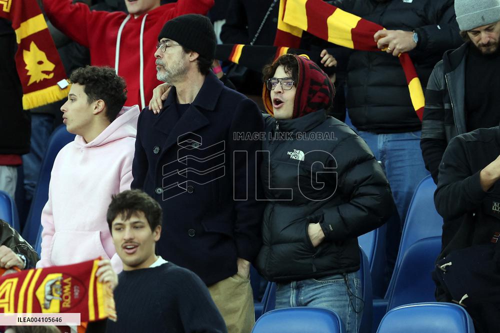 Vip in the stand, Alessandro and Leonardo Gassman in AS Roma vs Como 1907, at Olympic Stadium in Rome on march 02, 2025
