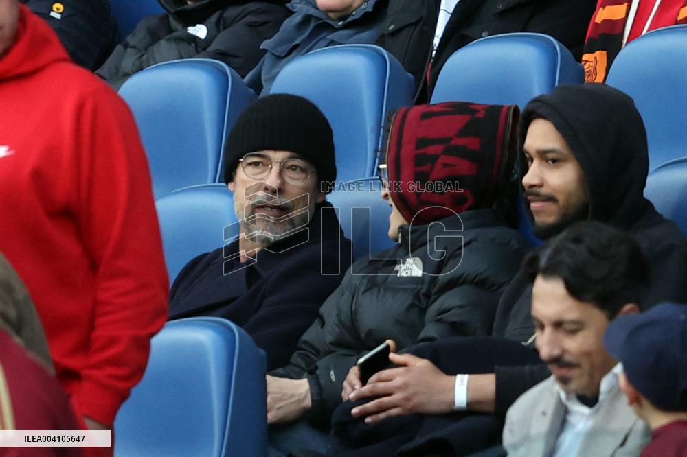 Vip in the stand, Alessandro and Leonardo Gassman in AS Roma vs Como 1907, at Olympic Stadium in Rome on march 02, 2025