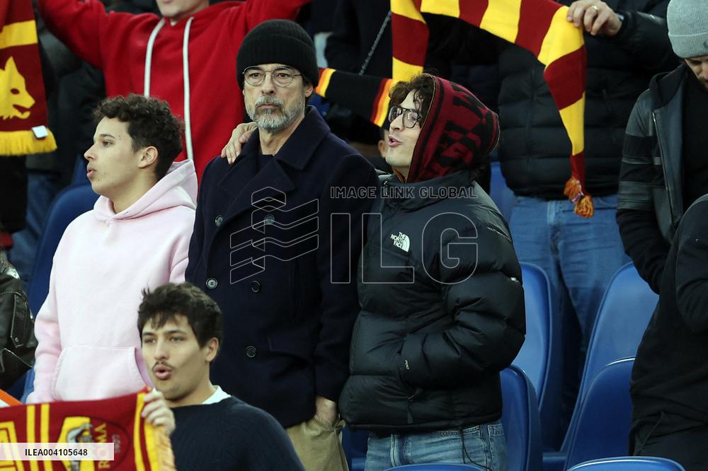Vip in the stand, Alessandro and Leonardo Gassman in AS Roma vs Como 1907, at Olympic Stadium in Rome on march 02, 2025