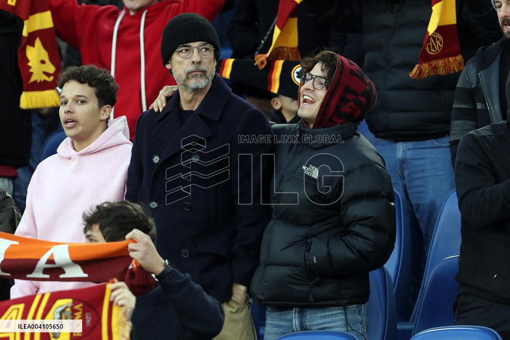 Vip in the stand, Alessandro and Leonardo Gassman in AS Roma vs Como 1907, at Olympic Stadium in Rome on march 02, 2025