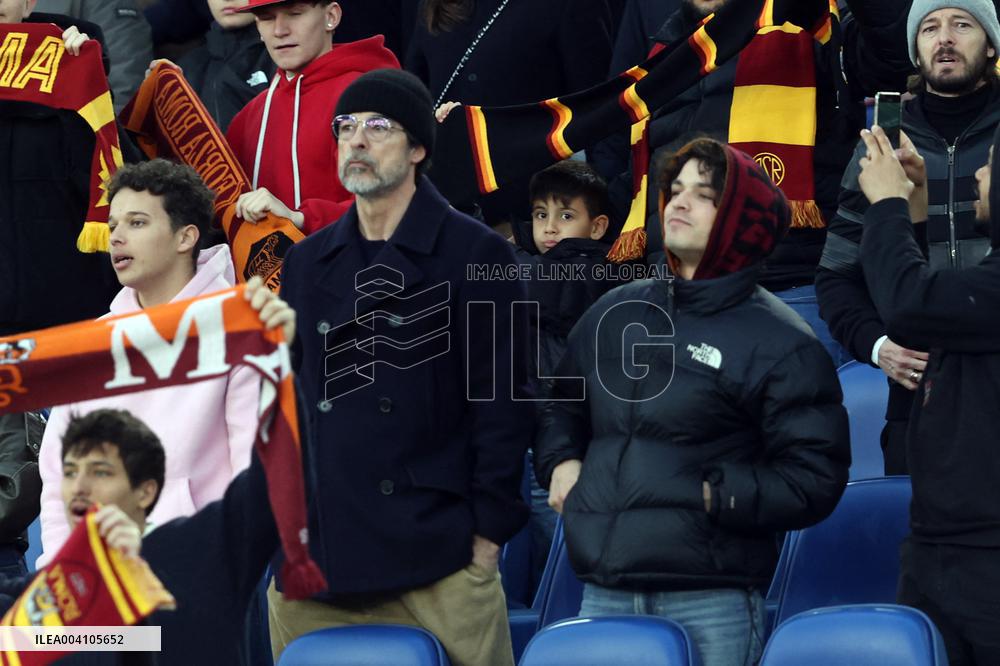 Vip in the stand, Alessandro and Leonardo Gassman in AS Roma vs Como 1907, at Olympic Stadium in Rome on march 02, 2025