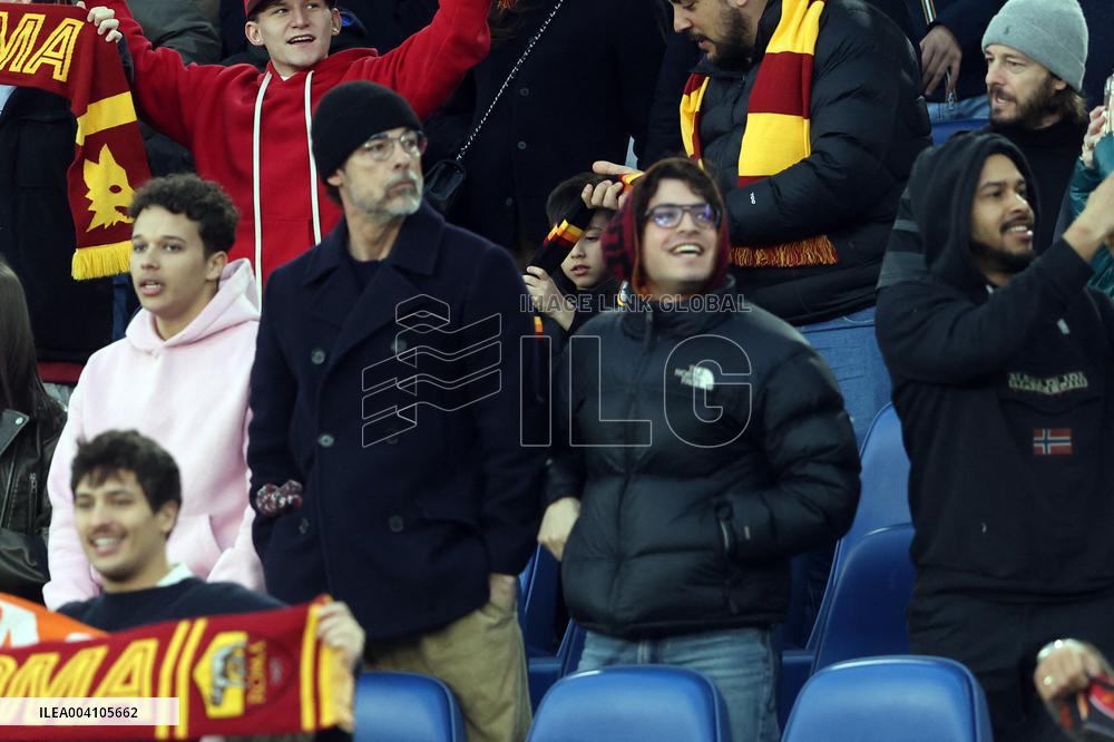 Vip in the stand, Alessandro and Leonardo Gassman in AS Roma vs Como 1907, at Olympic Stadium in Rome on march 02, 2025