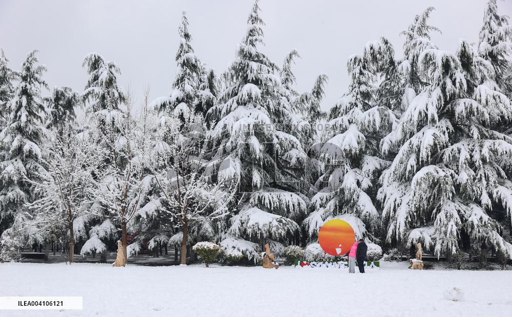 Heavy Snow Hit Sanmenxia