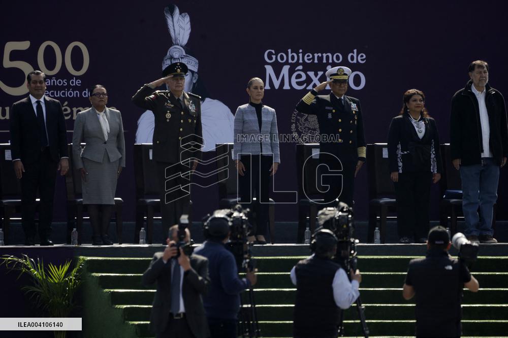 Funeral Ceremony of the 500th Anniversary Of The Execution of Emperor Cuauhtemoc