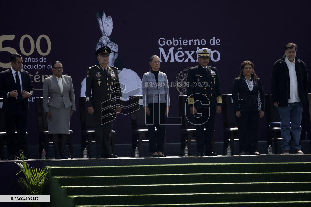 Funeral Ceremony of the 500th Anniversary Of The Execution of Emperor Cuauhtemoc