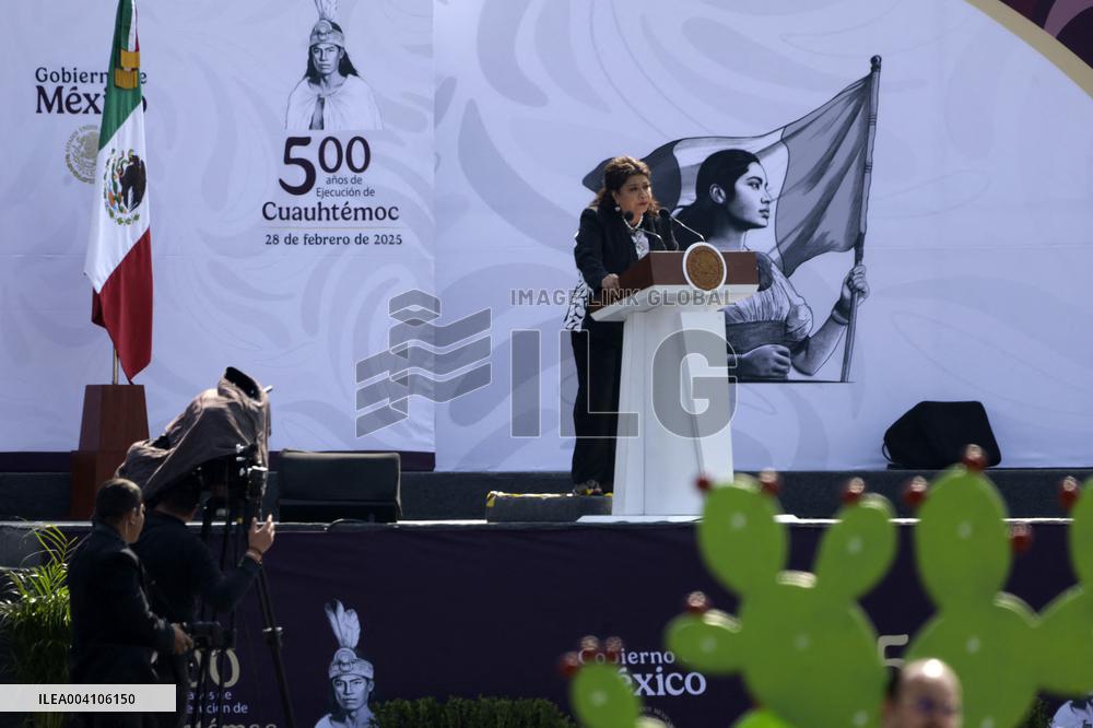 Funeral Ceremony of the 500th Anniversary Of The Execution of Emperor Cuauhtemoc