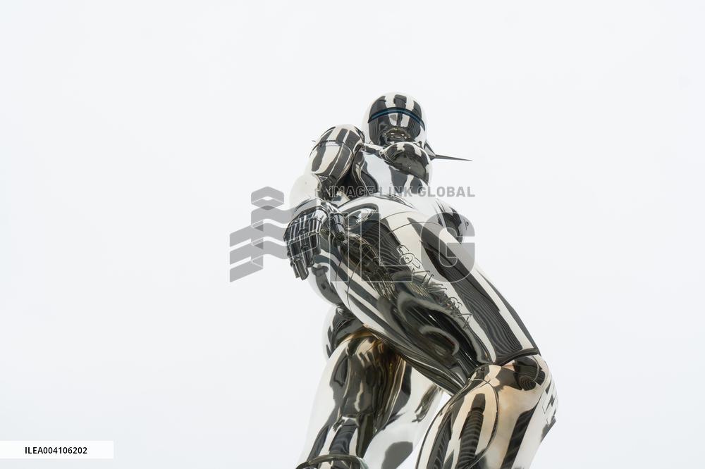 Giant Machina Sculpture in Shanghai