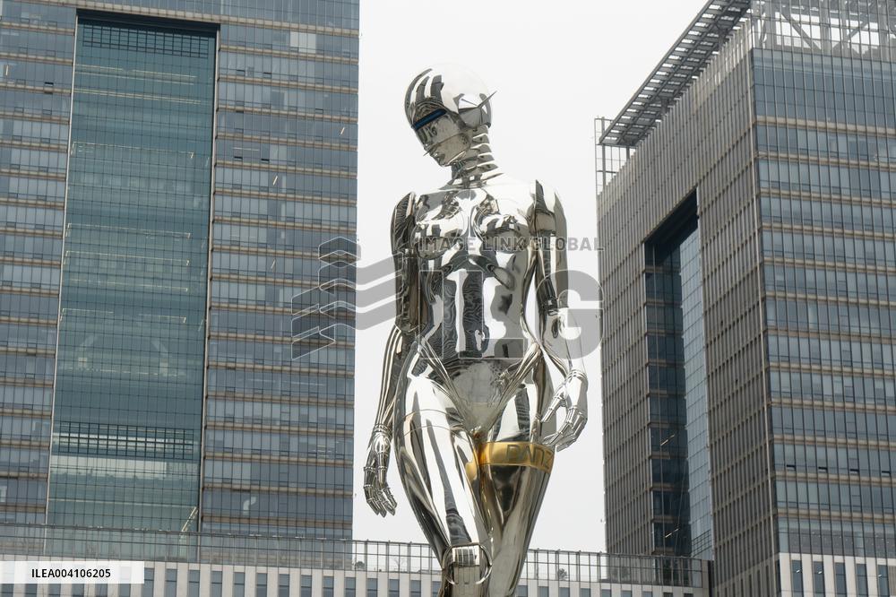 Giant Machina Sculpture in Shanghai