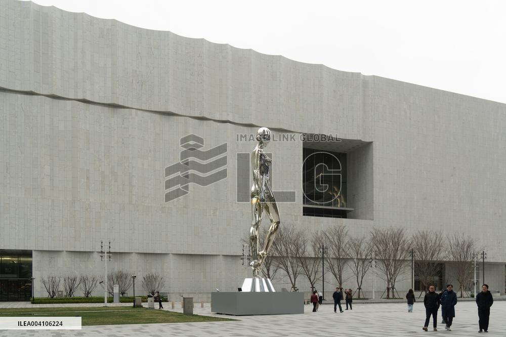 Giant Machina Sculpture in Shanghai