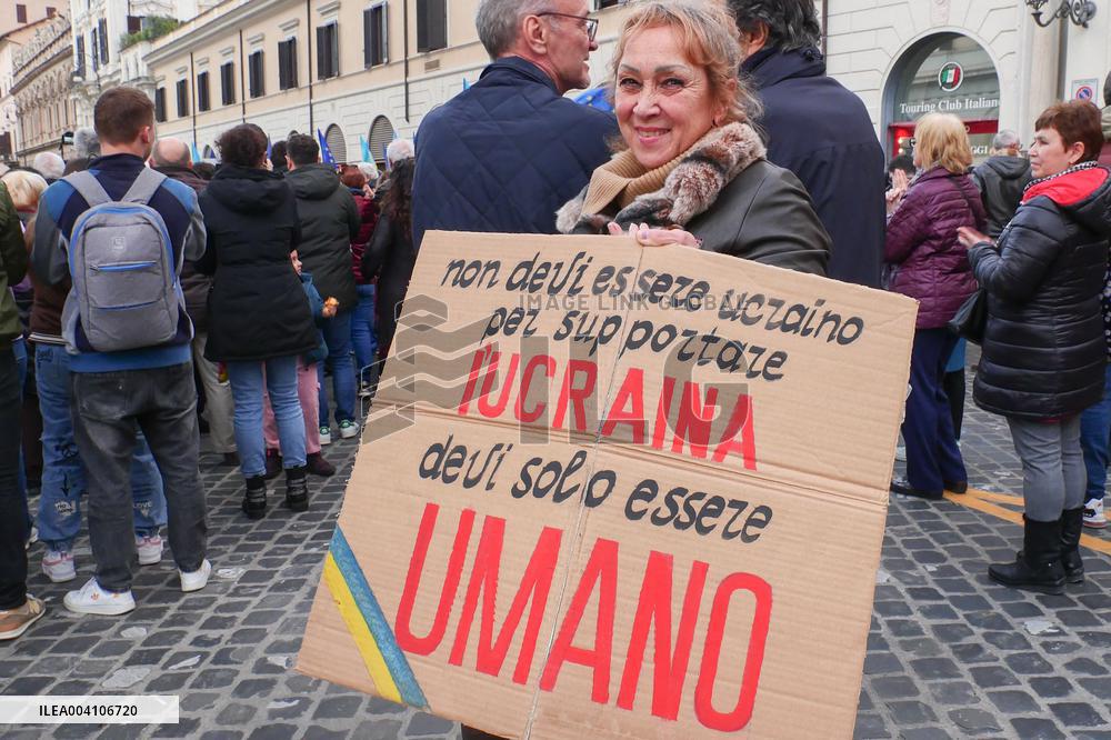 Demonstration for Ukraine at Holy Apostles