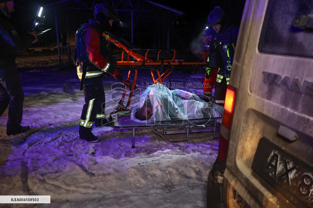 Kharkiv hospital gets damaged by Russian drone attack