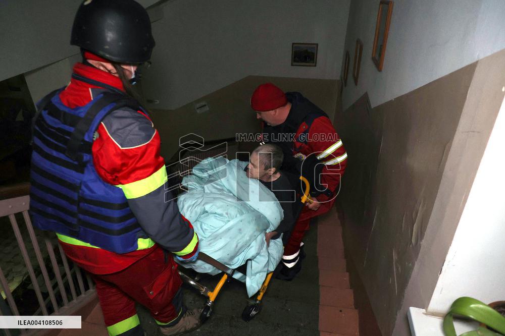 Kharkiv hospital gets damaged by Russian drone attack