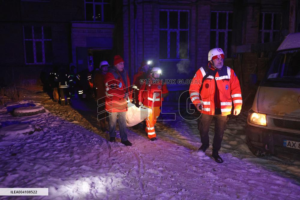 Kharkiv hospital gets damaged by Russian drone attack