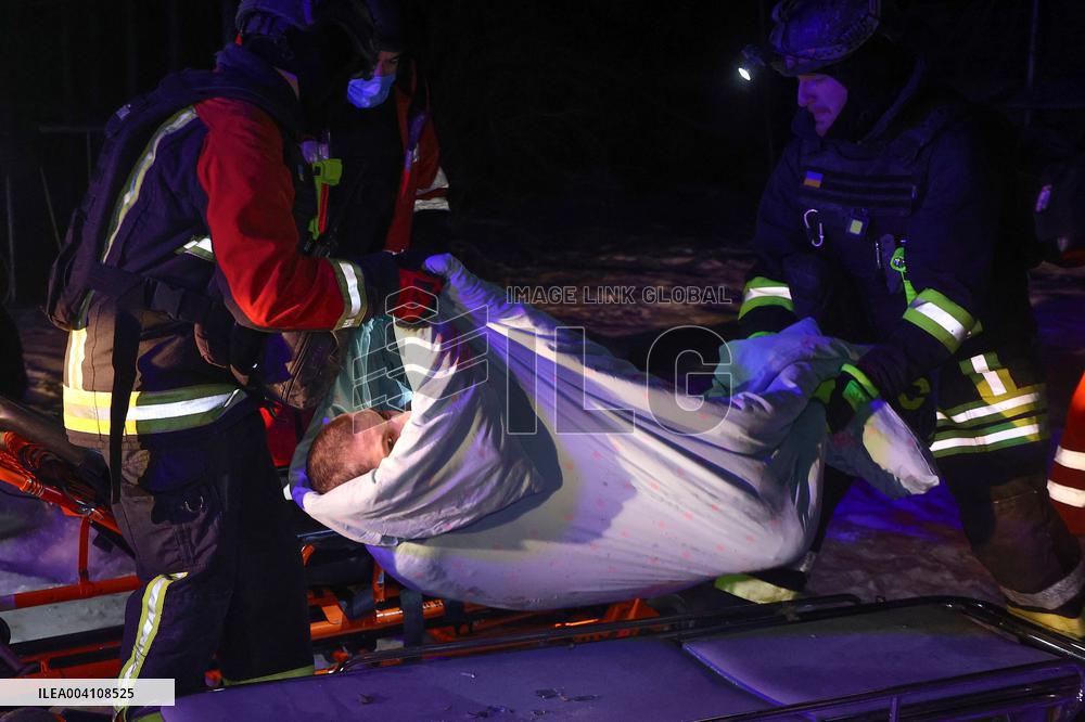 Kharkiv hospital gets damaged by Russian drone attack