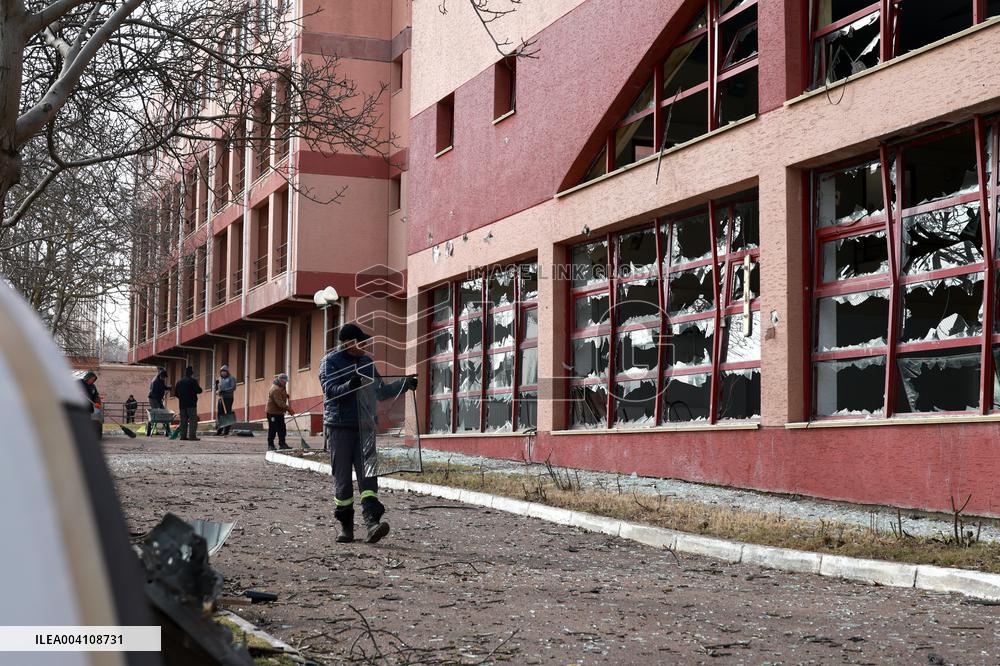 Russian drone attack damages FC Chornomorets training ground in Odesa