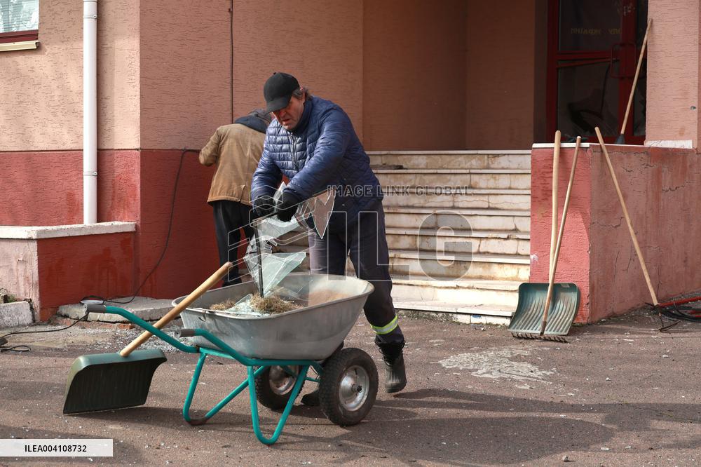 Russian drone attack damages FC Chornomorets training ground in Odesa