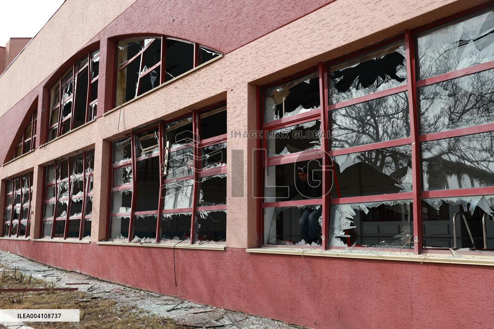 Russian drone attack damages FC Chornomorets training ground in Odesa