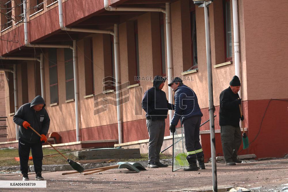 Russian drone attack damages FC Chornomorets training ground in Odesa