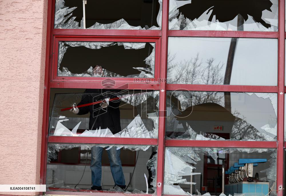 Russian drone attack damages FC Chornomorets training ground in Odesa