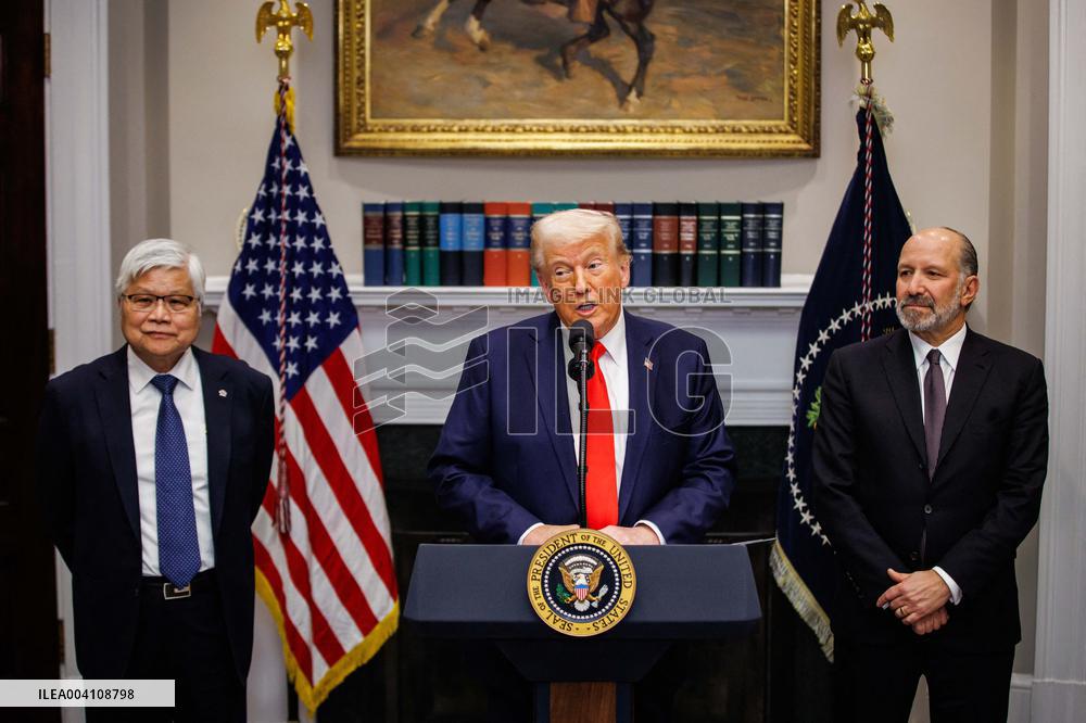 DC: President Trump Announces $100 billion U.S. Investment by TSMC