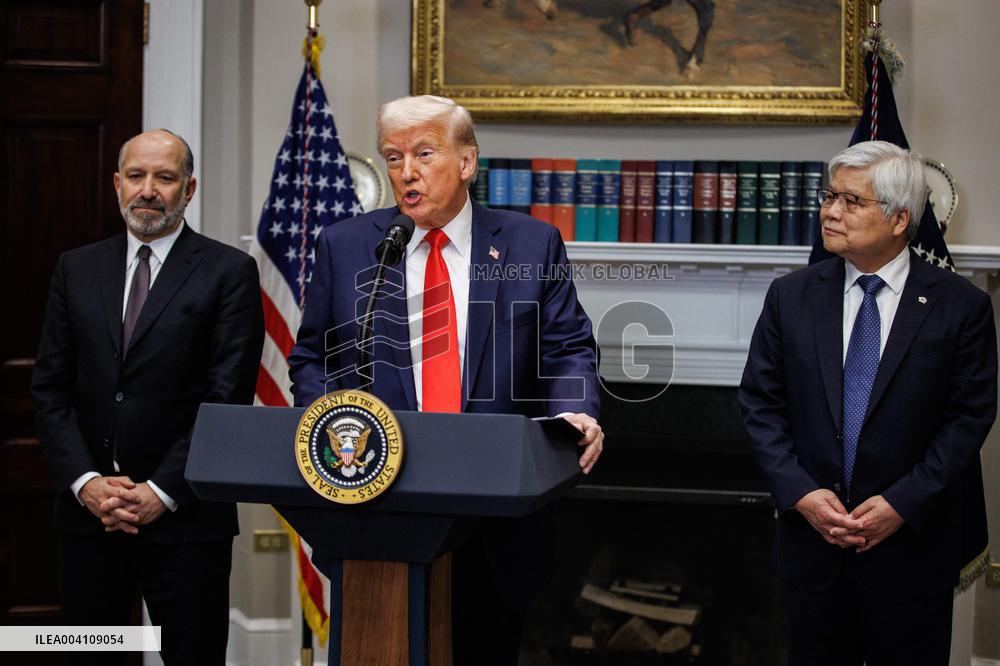 DC: President Trump Announces $100 billion U.S. Investment by TSMC