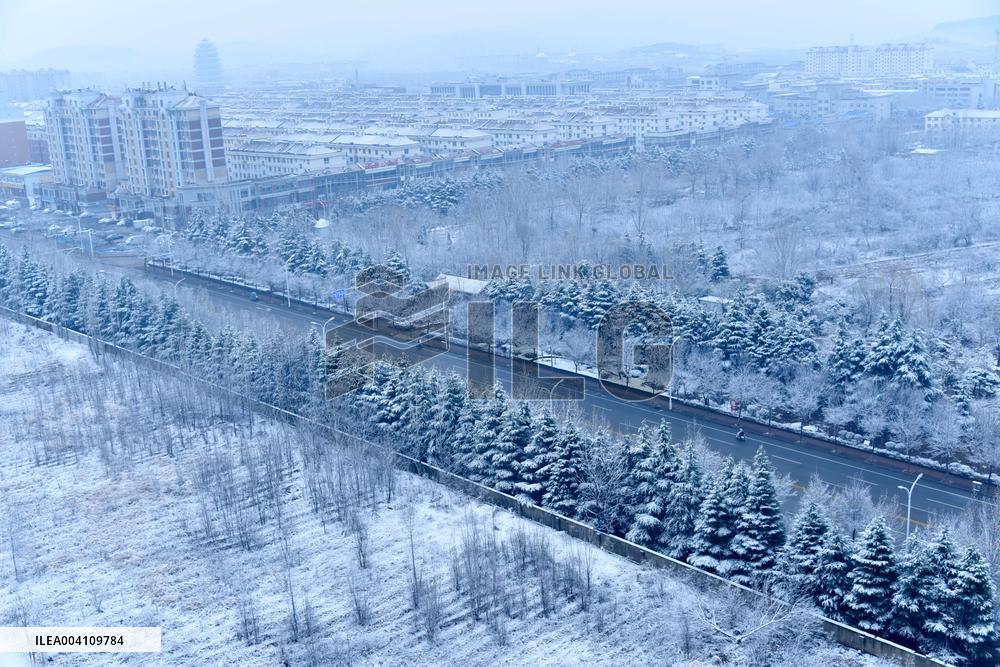 Heavy Snow Hit Zaozhuang
