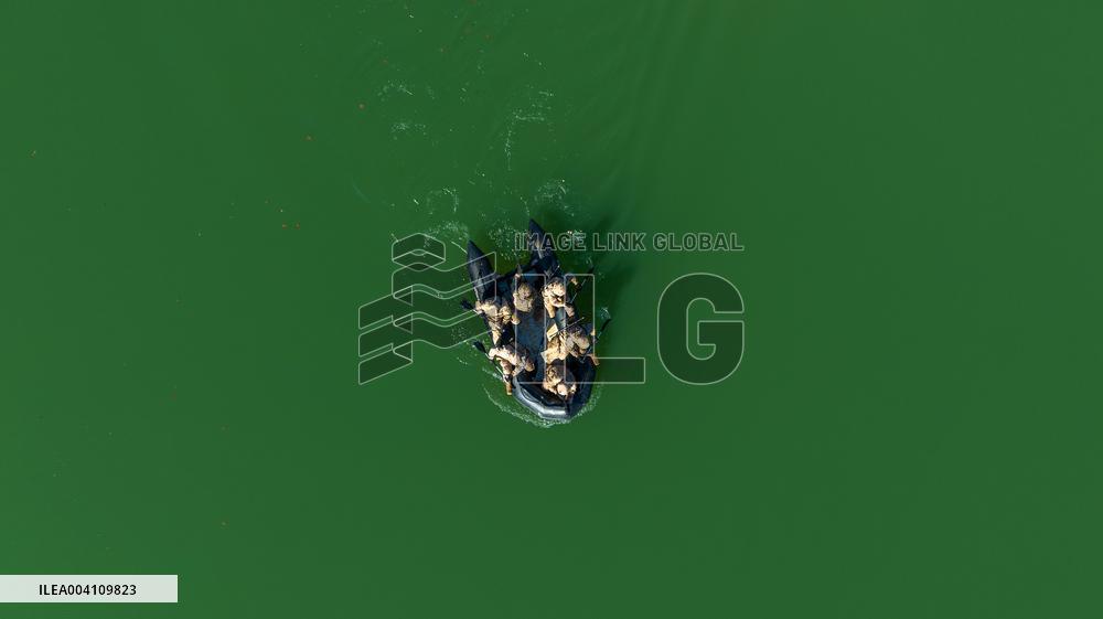 A Reconnaissance Team Exercises at A Field Comprehensive Training Base