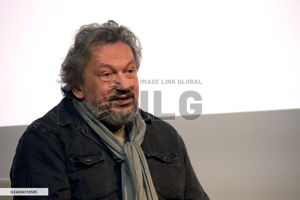 Serviceman Kostiantyn Vierinov attends the premiere of Memory, a new music video by the Cultural Forces of Ukraine, Kyiv, Ukrain