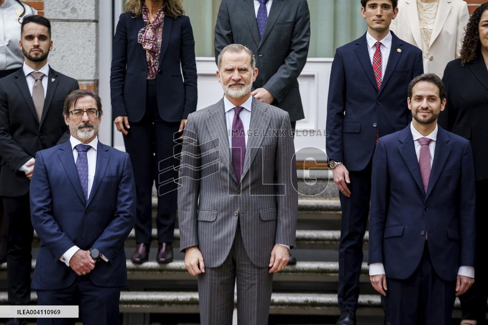 King Felipe Receives Representatives Of The Callia Foundation - Madrid