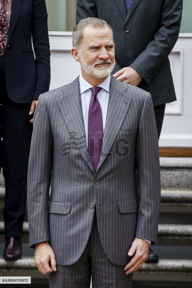 King Felipe Receives Representatives Of The Callia Foundation - Madrid