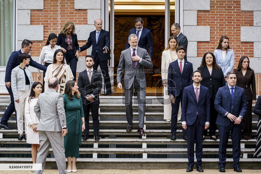 King Felipe Receives Representatives Of The Callia Foundation - Madrid