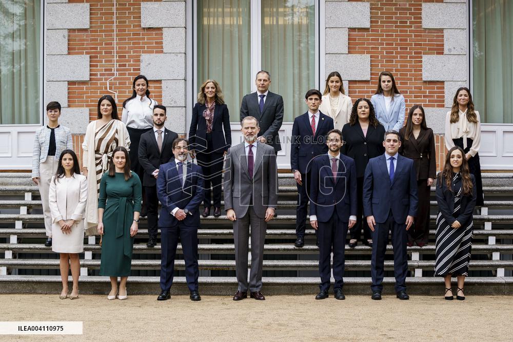 King Felipe Receives Representatives Of The Callia Foundation - Madrid