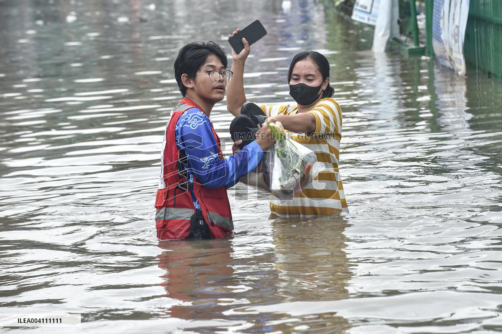 Hundreds Evacuated As Torrential Rains Flood Indonesia
