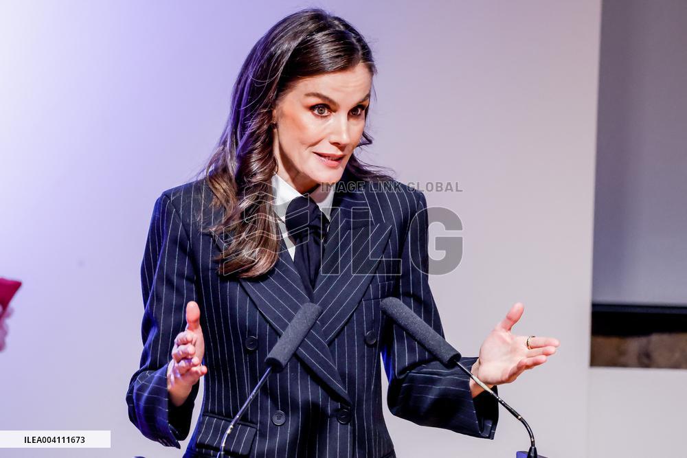 Queen Letizia At The World Rare Disease Day Event In Oviedo