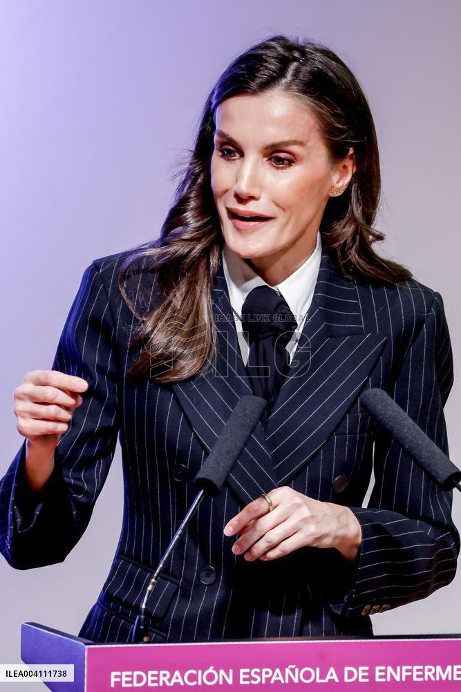 Queen Letizia At The World Rare Disease Day Event In Oviedo
