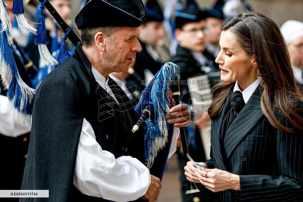 Queen Letizia At The World Rare Disease Day Event In Oviedo