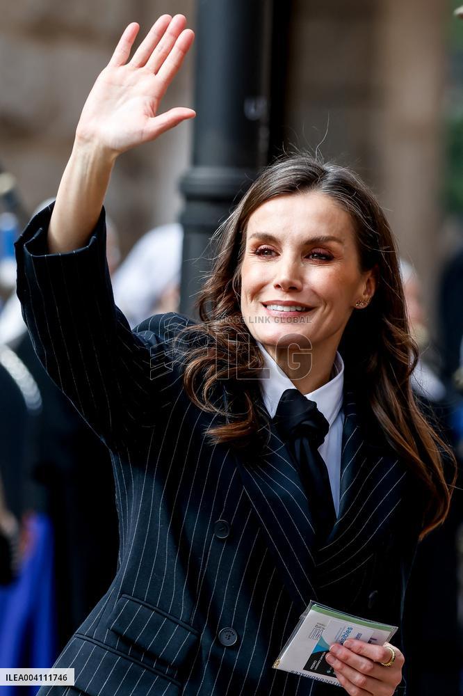 Queen Letizia At The World Rare Disease Day Event In Oviedo