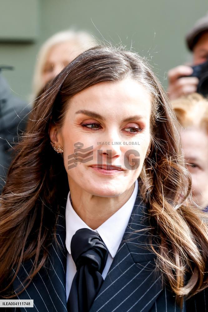 Queen Letizia At The World Rare Disease Day Event In Oviedo